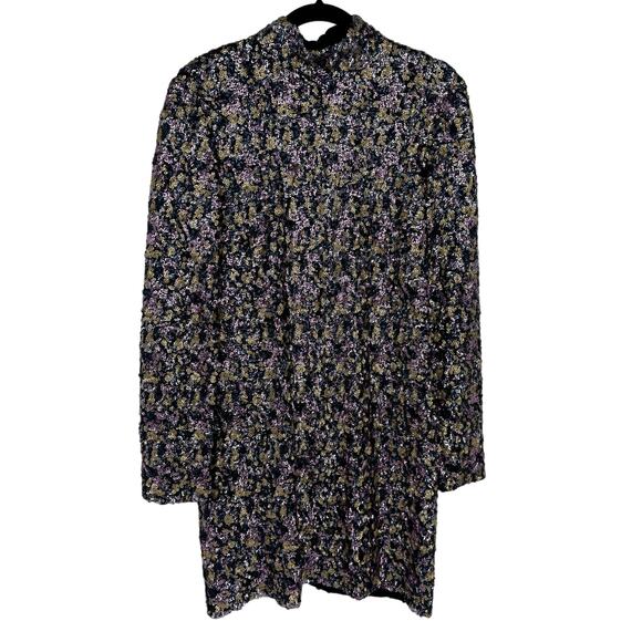 Jill Stuart Sequins High Neckline Noemi Mini Dress Multicolor Size 10 - Picture 5 of 9